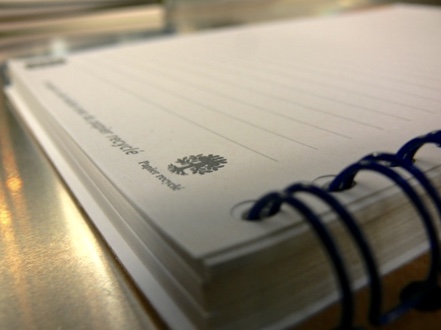 pages de notes carnet recycle - sur-mesure