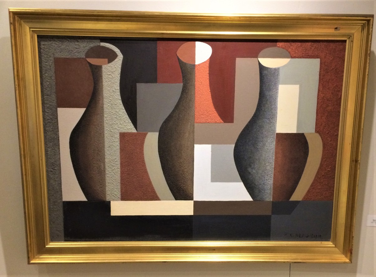 Composition aux trois vases 1925 - Carnet de visite : Nadia Khodossiévitch-Léger